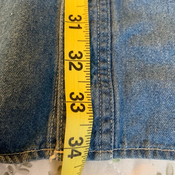 M&M Brand Button Down Denim Shirt - Picture 6 of 7